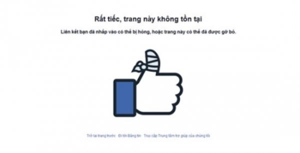 Trang facebook của Kỳ Hân đã khóa. Ảnh: internet.