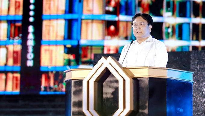 Ông Vương Duy Biên, Thứ trưởng Bộ Văn hóa, Thể thao và Du lịch chia sẻ trong buổi lễ.
