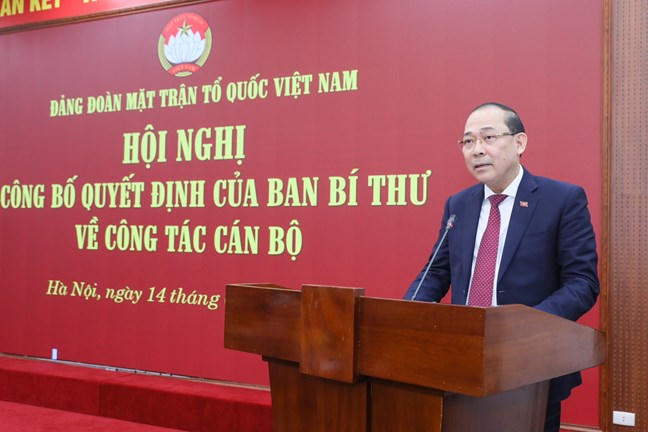Phó Bí thư thường trực Tỉnh ủy Phú Thọ về Đảng đoàn MTTQ Việt Nam