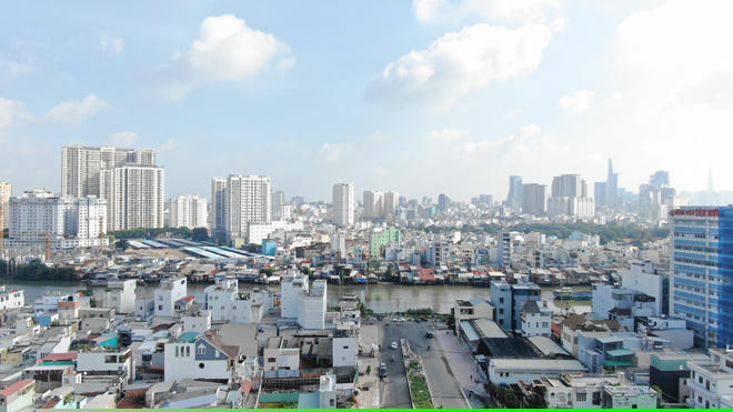 Cầu Nguyễn Khoái sau khi được xây sẽ nối đường D1, quận 7 với quận 4.