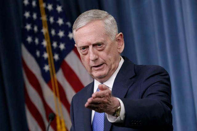 Bộ trưởng Quốc phòng Mỹ Jim Mattis (Ảnh: Reuters)