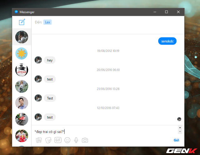 Để tạo nội dung chữ in đậm khi trò chuyện trong Facebook Messenger, bạn hãy sử dụng cú pháp *nội-dung*.