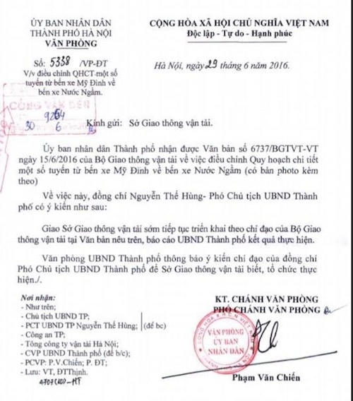 UBND TP Hà Nội đặc biệt quan tâm đến việc sắp xếp giao thông trong nội thành thành phố.