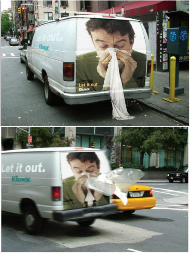Có khăn giấy của Kleenex, mọi vấn đề đều được giải quyết.