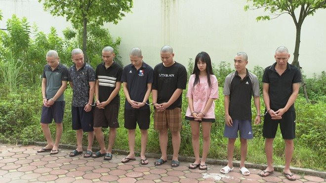 Các đối tượng bị bắt giữ.