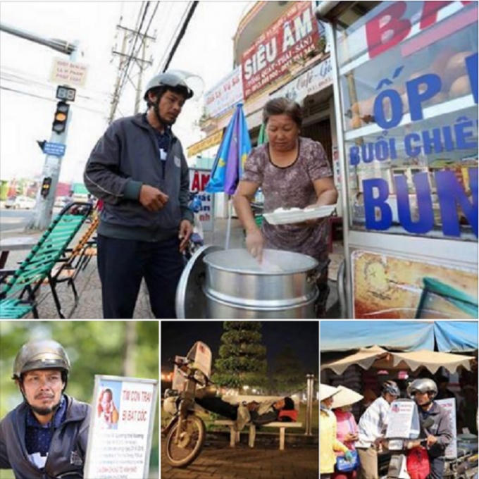 Tính đến nay người bố đã đi qua 12 tỉnh mà vẫn chưa có thông tin gì về con trai.