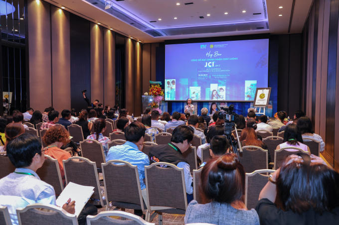 Toàn cảnh họp báo bệnh viện FV công bố đạt chứng nhận chất lượng JCI lần 2 diễn ra ngày 6/3, tại khách sạn Sheraton Sài Gòn.