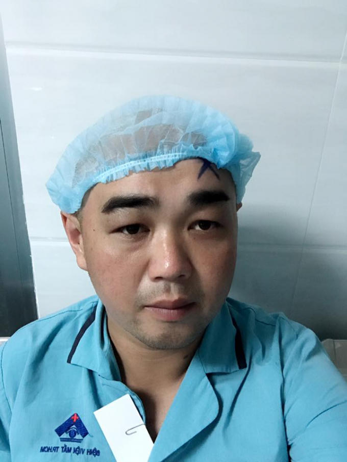 Lâm Quang Khôi nằm viện.