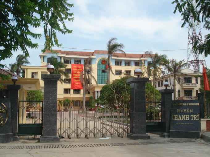 Trụ sở UBND huyện Thanh Trì.