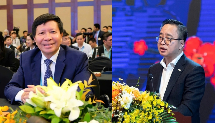 Ông Vũ Hải Quang (bía trái) và ông Phạm Mạnh Hùng (bìa phải) được bổ nhiệm lại, giữ chức Phó Tổng Giám đốc VOV.