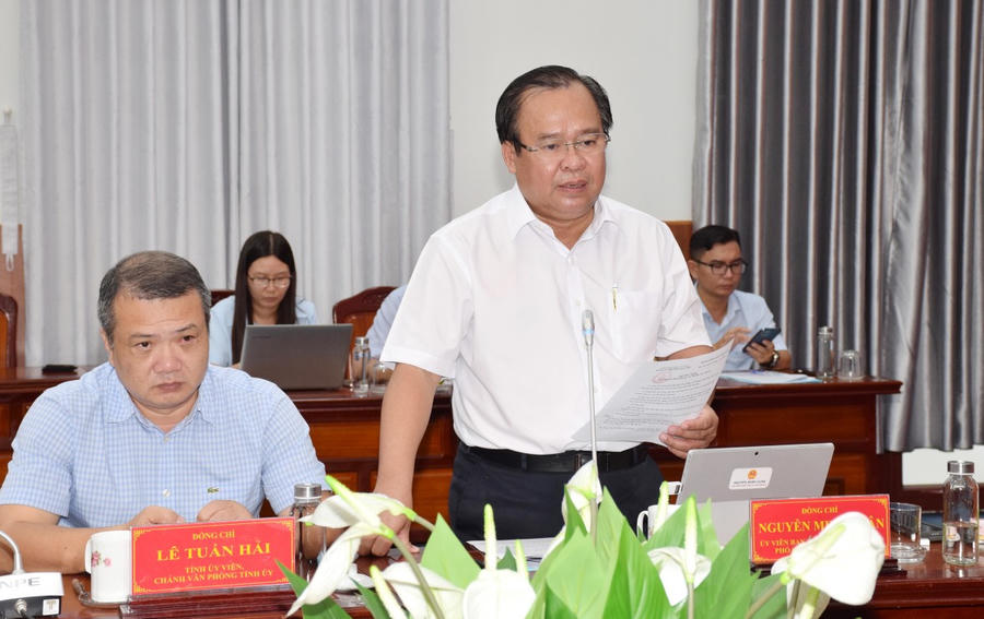 Ông Nguyễn Minh Luân – Phó Chủ tịch UBND tỉnh Cà Mau đề nghị phường Bạc Liêu rà soát, sắp xếp lại tài sản công, hoàn thiện hạ tầng phục vụ chuyển đổi số và đô thị thông minh.
