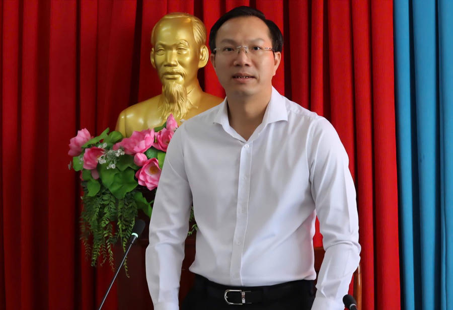 Phó Chủ tịch UBND tỉnh Tây Ninh Đoàn Trung Kiên - Trưởng Ban Chỉ đạo THADS tỉnh phát biểu chỉ đạo.