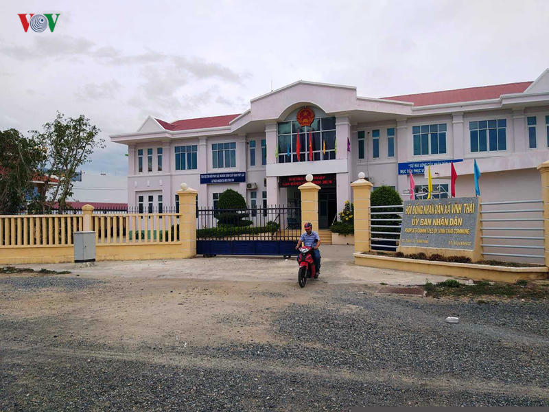 Trụ sở UBND xã Vĩnh Thái xuống cấp.