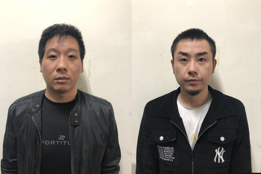 Đối tượng Zang Wen Quan và Jiang Tian Tian (từ trái sang phải)