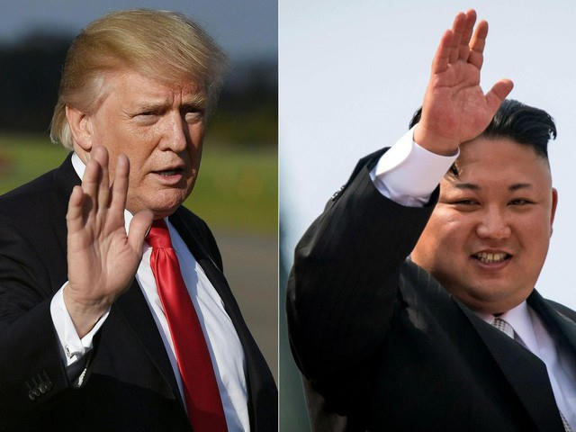Tổng thống Mỹ Donald Trump(trái) và Nhà lãnh đạo Triều Tiên Kim Jong-un (Ảnh: AFP)