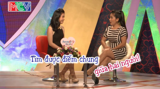 Thiên Trang - Quang Nam nhanh chóng tìm được điểm chung giữa hai người.