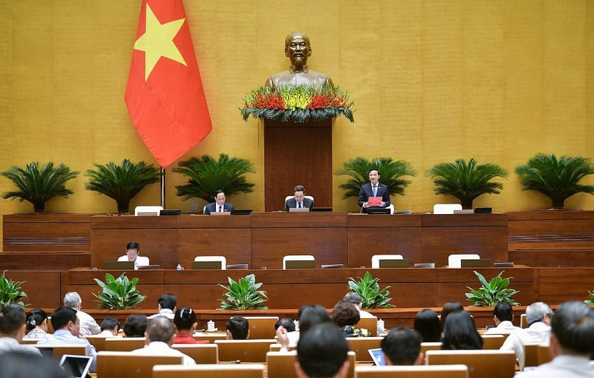 Toàn cảnh phiên họp Quốc hội ngày 24/6. Ảnh quochoi.vn