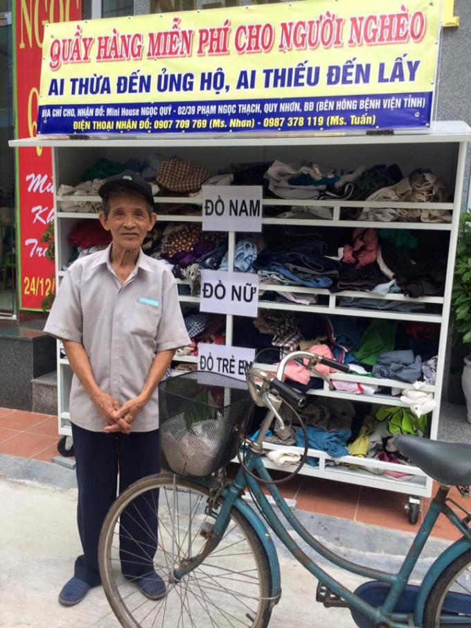 Người đàn ông trong câu chuyện được chia sẻ lên mạng xã hội. (Ảnh: FB Thành phố Quy Nhơn).