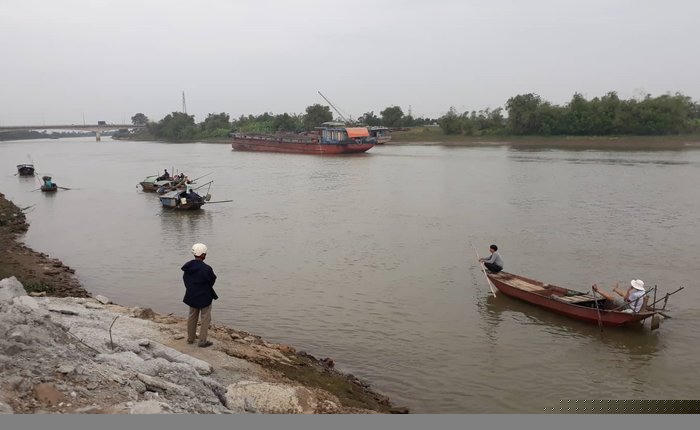 Khu vực nơi vợ chồng anh Q. gặp nạn.