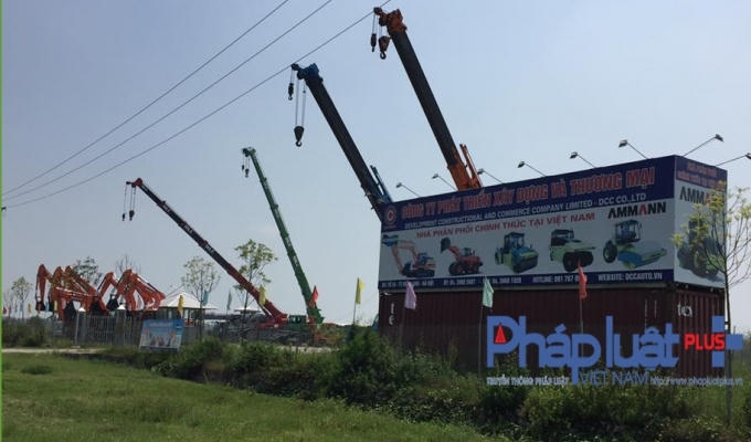 Khu vực vi phạm của Công ty DCC.