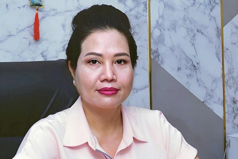 Bị can Lê Thúy Hằng khi chưa bị khởi tố.