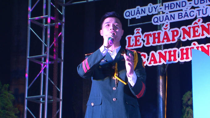 Chương trình nghệ thuật kỷ niệm ngày Thương binh - Liệt sĩ tại nghĩa trang liệt sĩ Hà Nội tối ngày 26/7.