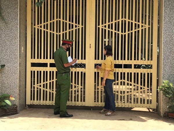 Nhà chị Lý ở khu phố Lập Thành, thị trấn Dầu Giây nơi xảy ra vụ trộm.
