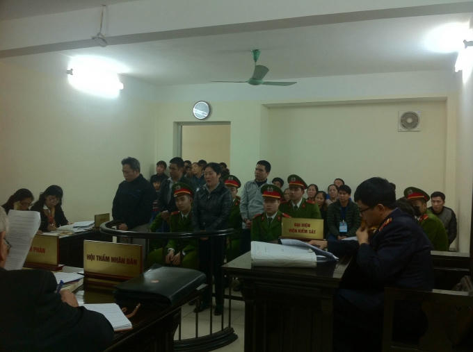 Bị cáo Đàm Thị Hằng tại phiên tòa.