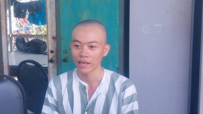 Nguyễn Cao Nhân tại cơ quan điều tra.