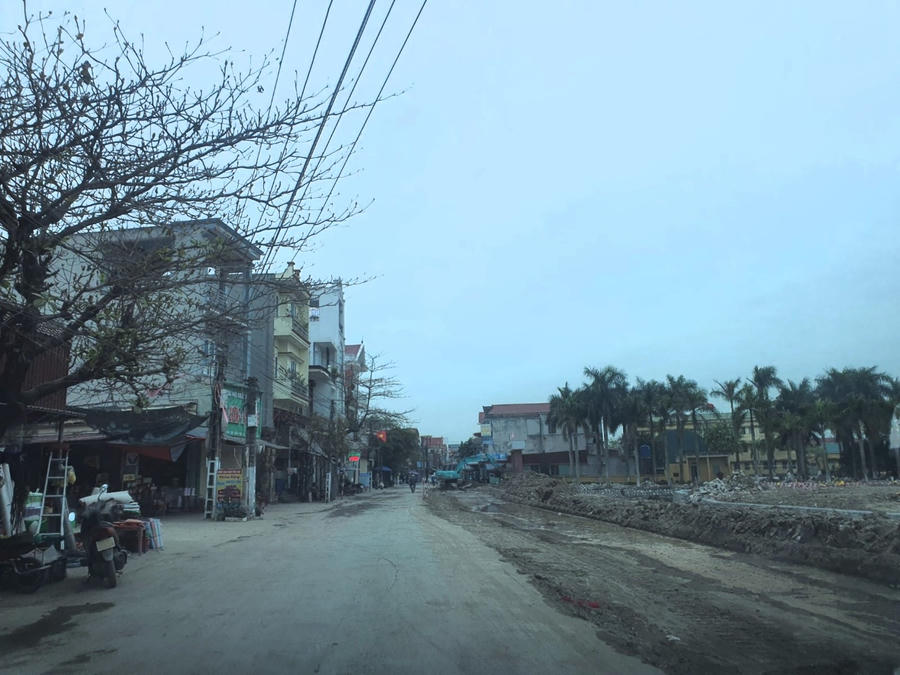 Ban QLDA các công trình giao thông Thái Bình yêu cầu đơn vị thi công công trình cải tạo, nâng cấp Đường tỉnh 455 tăng cường các biện pháp đảm bảo an toàn.