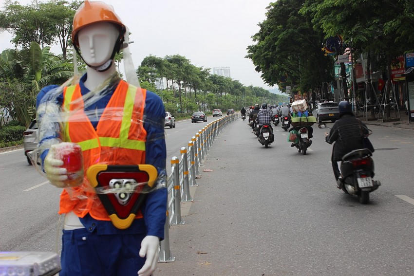 Tình hình giao thông tại 2 tuyến đường vào nội đô sau khi lắp dải phân cách cứng