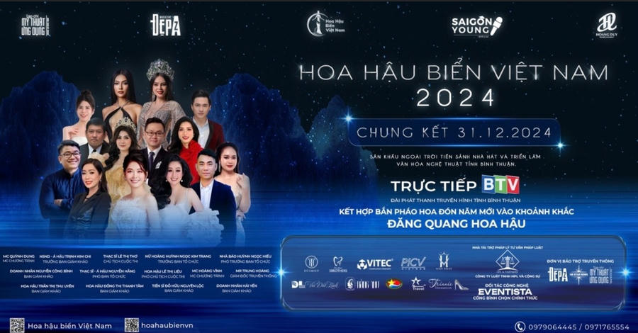 Đêm chung kết cuộc thi Hoa hậu Biển Việt Nam 2024 tại tỉnh Bình Thuận.
