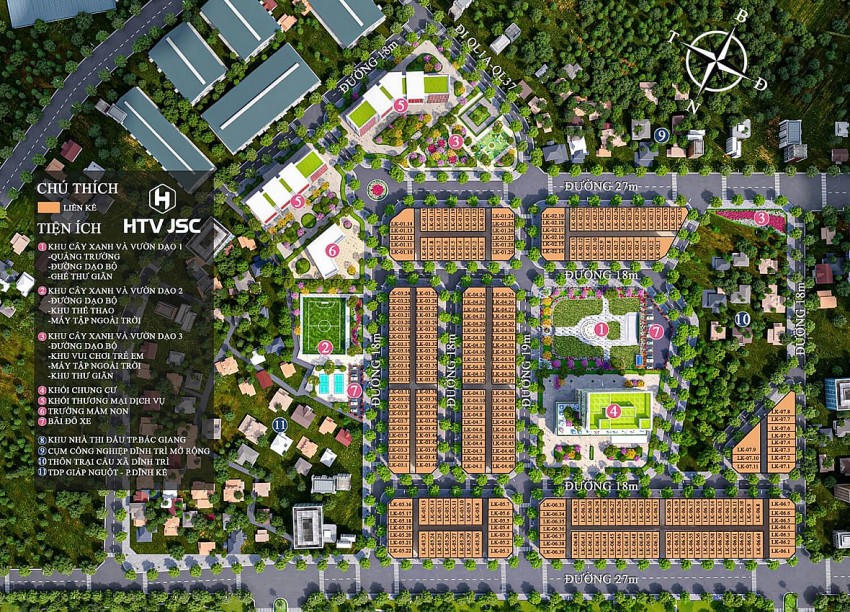 Tỉnh Bắc Ninh yêu cầu làm rõ thông tin rao bán, nhận đặt chỗ tại dự án Dream City Bắc Giang. (Phối cảnh dự án)