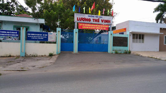Trường Lương Thế Vinh nơi xảy ra sự việc cháu N. có dấu hiệu bị xâm hại.