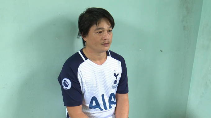 Đối tượng Đ&agrave;o Thiện Ph&uacute;c tại Cơ quan CSĐT (Ảnh do c&ocirc;ng an cung cấp)