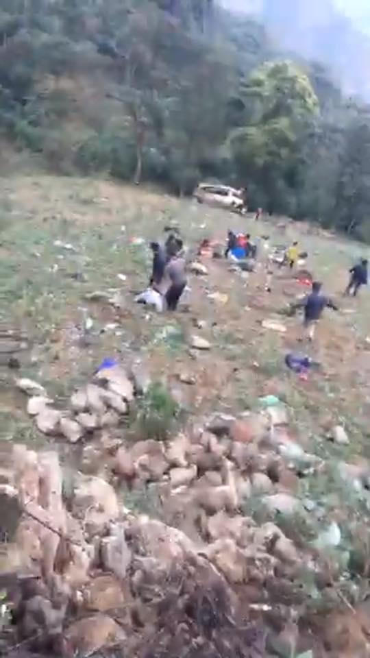 Hiện trường vụ tai nạn nghi&ecirc;m trọng xảy ra tại L&agrave;o Cai.