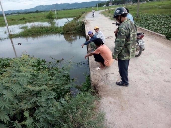 Hiện trường nơi xảy ra vụ việc đau lòng.
