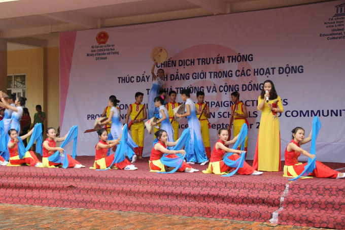 Nam Đàn (Nghệ An): Trường THCS Kim Liên tổ chức hoạt động truyền thông về bình đẳng giới trong nhà trường