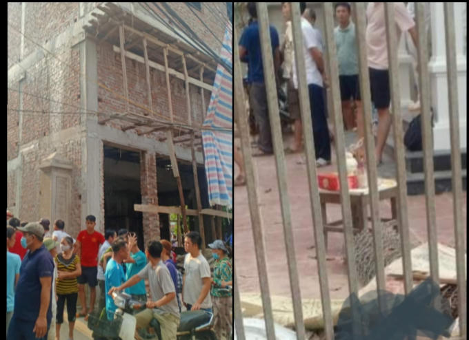 Hiện trường nơi xảy ra sự việc.