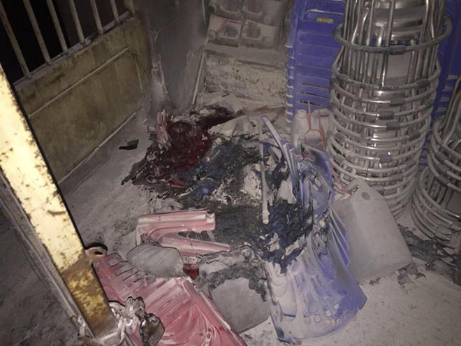 Hiện trường vụ việc.