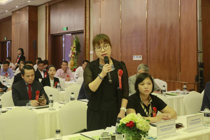 Bà Nguyễn Quỳnh Chi, đại diện của Bộ Kế hoạch & Đầu tư