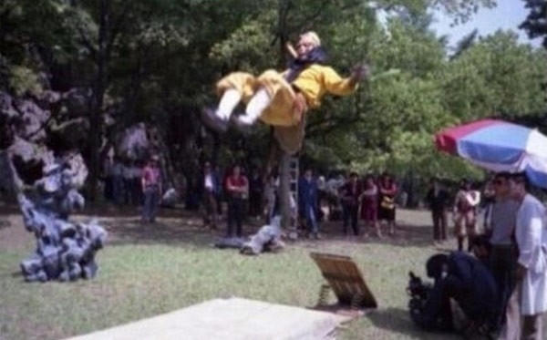 Cảnh nhào lộn của Tôn Ngộ Không. Ảnh:internet.