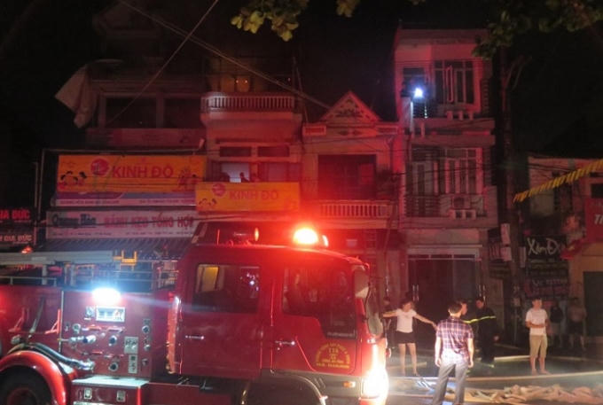 Hiện trường vụ hỏa hoạn.