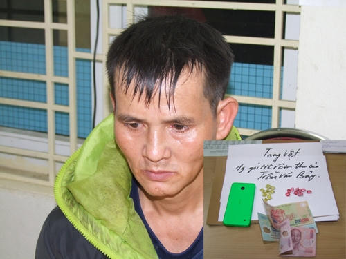 Đối tượng Trần Văn Bảy và tang vật