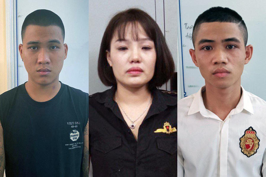 Ba đối tượng môi giới mại dâm bị cảnh sát bắt giữ.