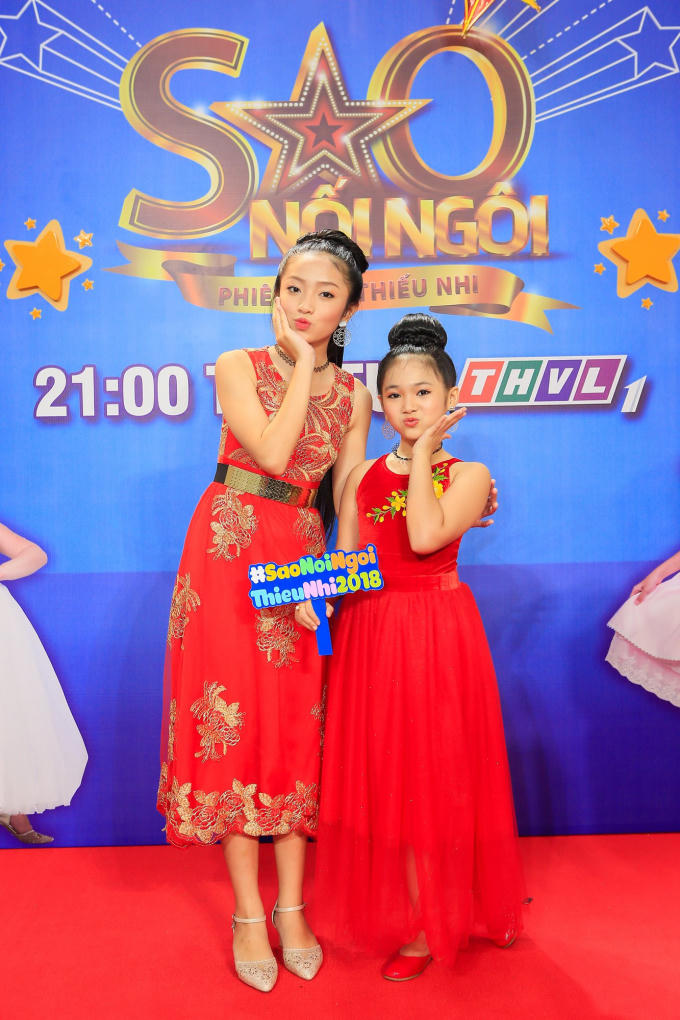 Bé Ngọc Tâm và Khánh Nhi.