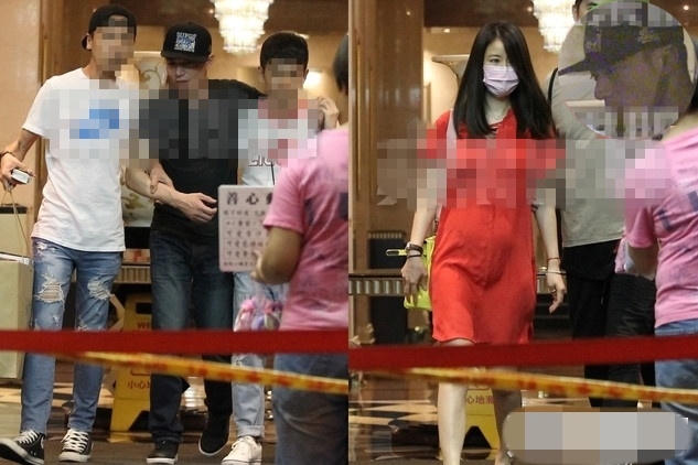 Tối ngày 13/7, Lâm Tâm Như cùng Hoắc Kiến Hoa rời khỏi một quán Karaoke ở Đài Bắc với trang phục rộng thùng thình lộ rõ vòng 2 không mấy thon thả.