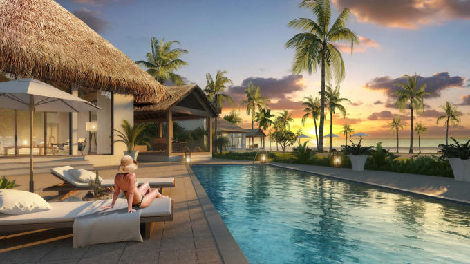 Sun Premier Village Kem Beach Resort Villas view nhìn biển.