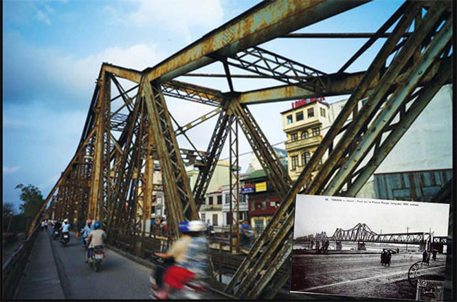 Cầu Long Biên. Ảnh Việt Thanh.