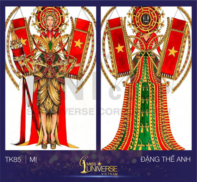 Bánh mì, Trưng Nữ Vương... lọt top 15 “Thiết kế trang phục dân tộc cho đại diện Việt Nam tại Miss Universe”